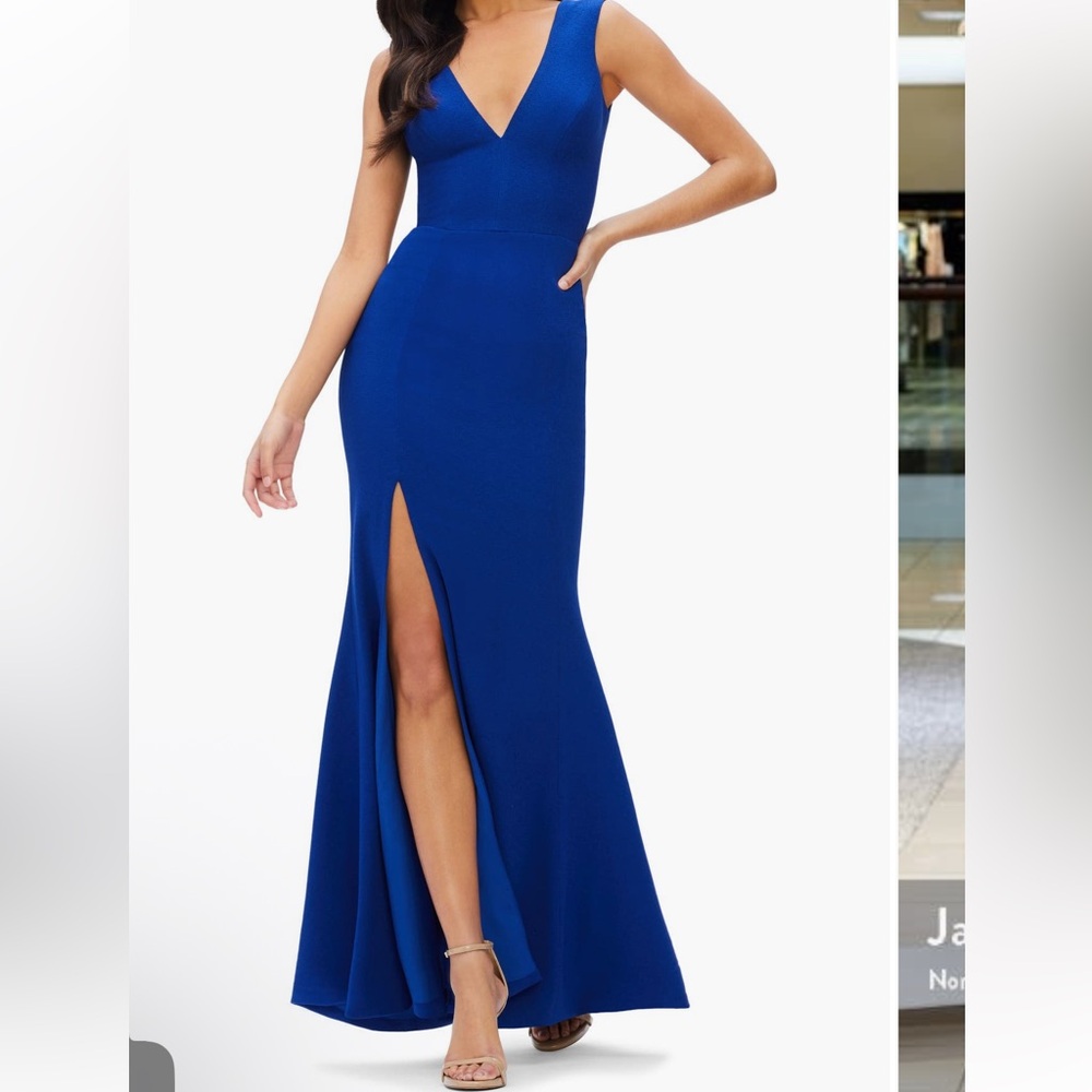 Dress the Population Royal Blue Maxi Dress brand new with tag